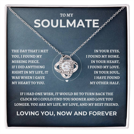 Love Knot Necklace | To My Soulmate - If I Had One Wish